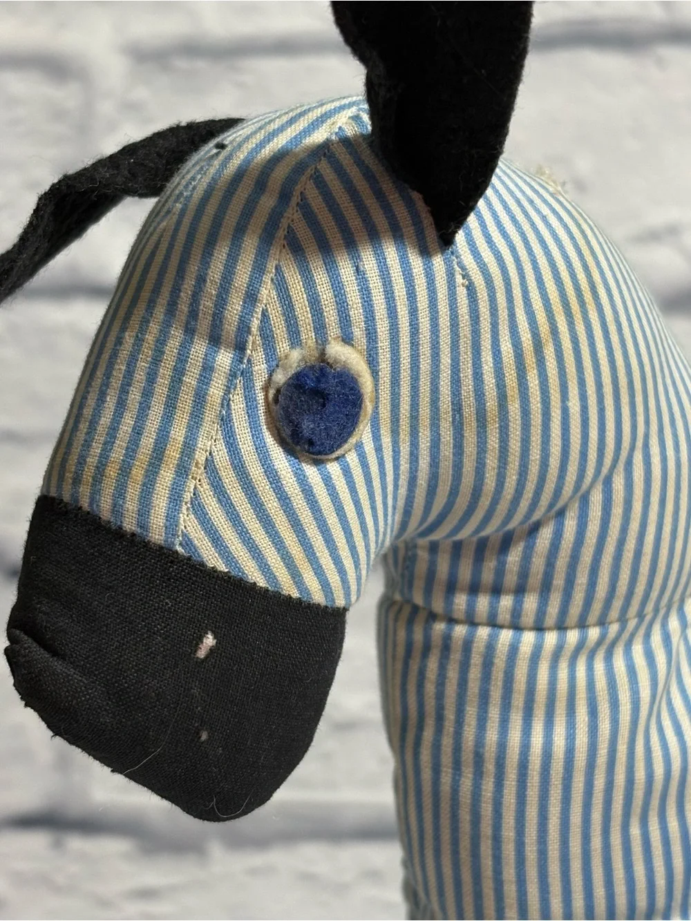 Vintage 1950’s-1960’s Knickerbocker self-standing stuffed horse/donkey toy